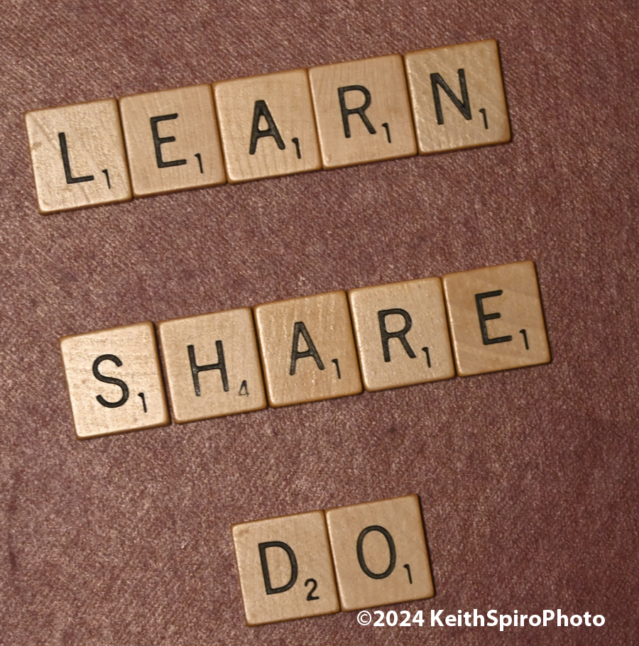 Photo by Keith Spiro of My 3 Words for 2024.