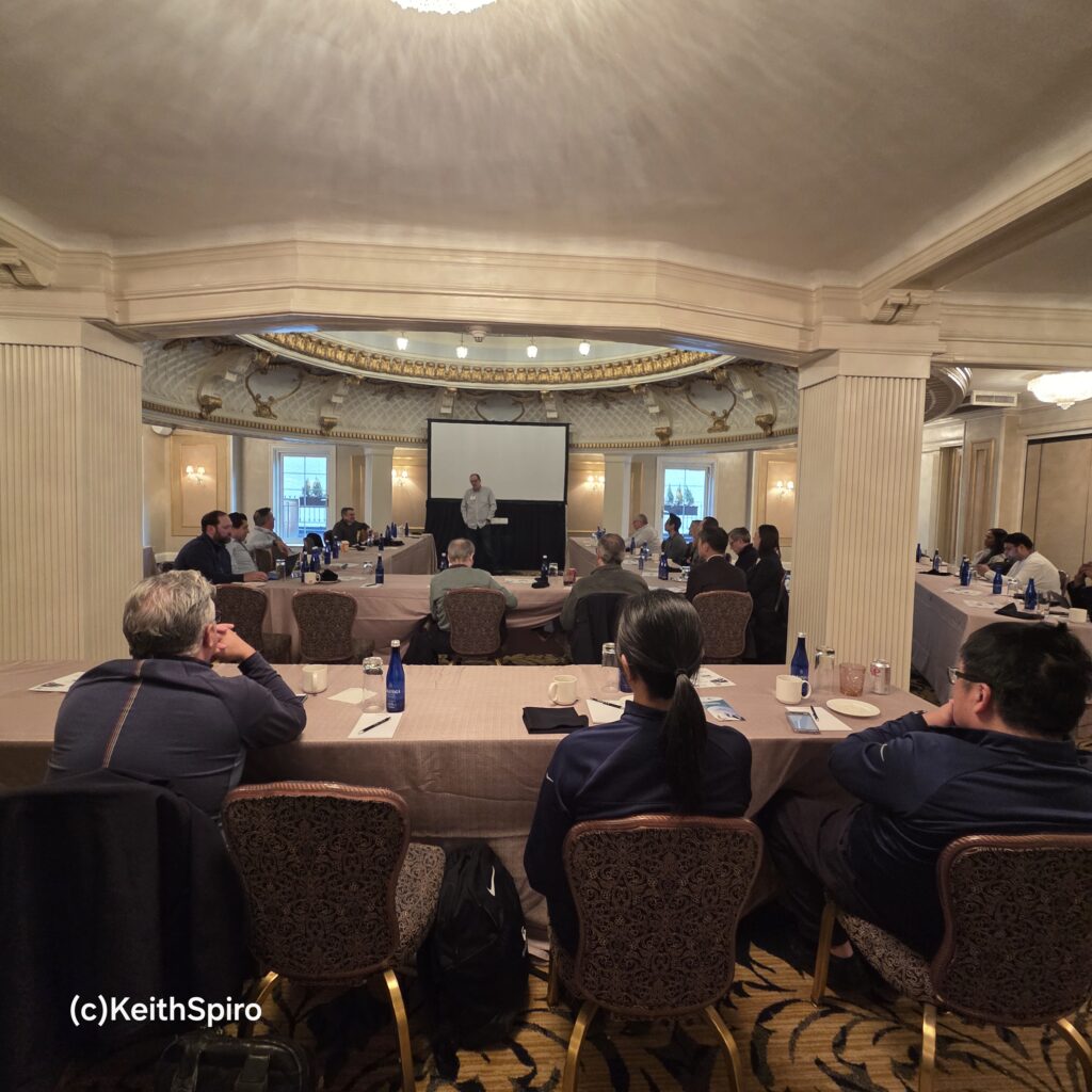 vCons were the subject of the day at the conference in Boston as seen in a photo by Keith Spiro